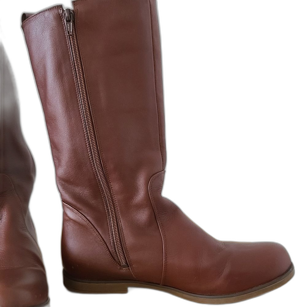 Mussi Leather Camel Tan Brown Riding Boots 7.5 EUC - Picture 4 of 13